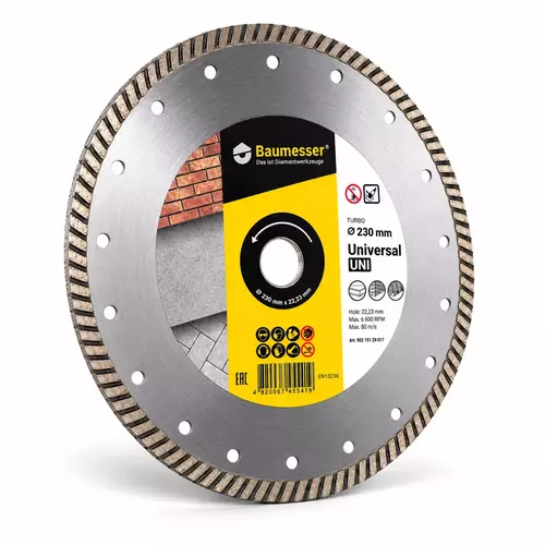 aumesser Turbo Universal 230 mm tarcza diamentowa 22,23 mm 90215129017 2