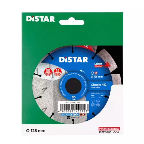 Distar Classic H12 125 mm tarcza diamentowa do betonu 4