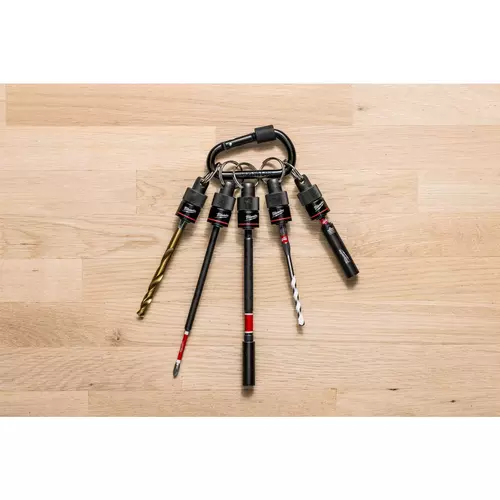Milwaukee SHOCKWAVE karabińczyk XL z 5 uchwytami 1/4 HEX na wiertła , bity osprzęt 4
