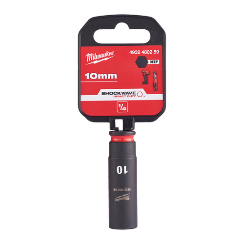 Milwaukee 10 mm Nasadka udarowa długa 1/4" - 1 szt 3