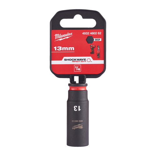 Milwaukee 13 mm Nasadka udarowa długa 1/4" - 1 pc 2