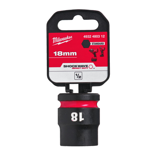 Nasadka udarowa krótka 18 mm 1/2" - 1pc 3
