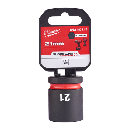 Nasadka udarowa krótka 21 mm 1/2" - 1pc 3