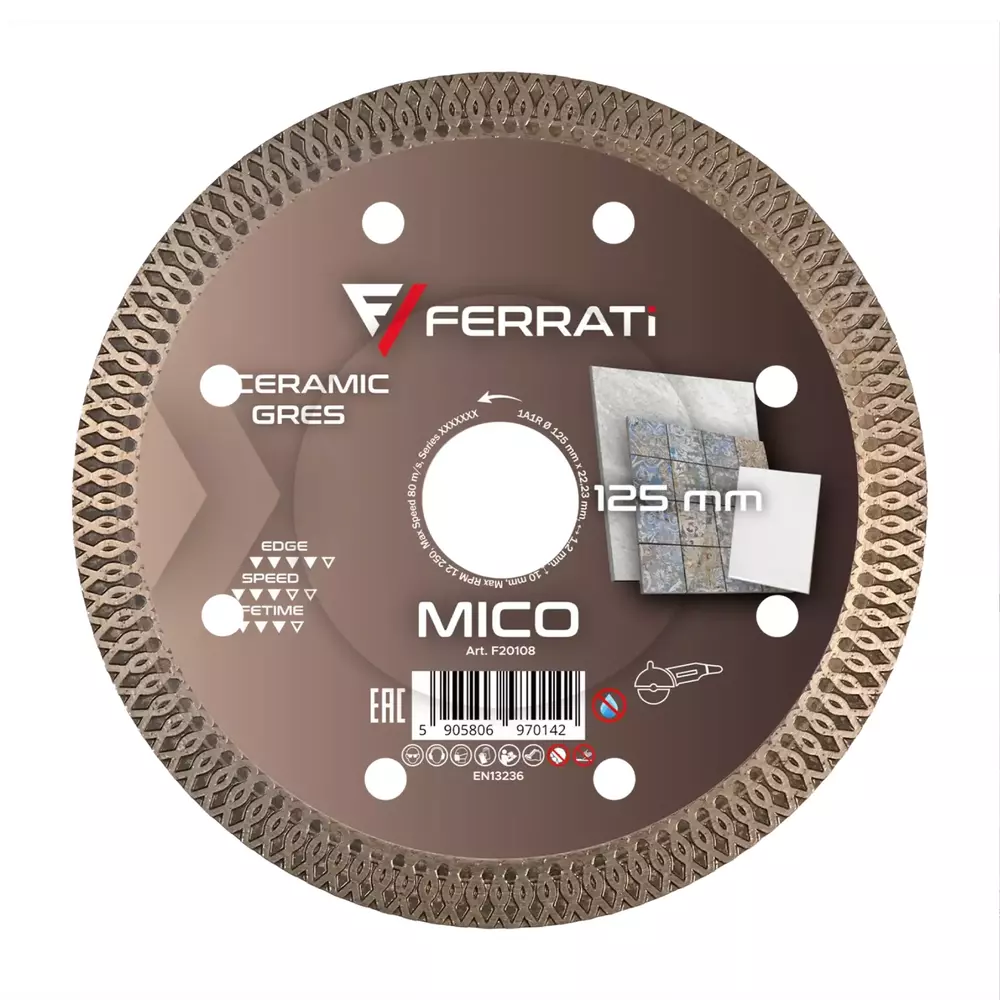 Tarcza diamentowa tnąca 125mm MICO 1