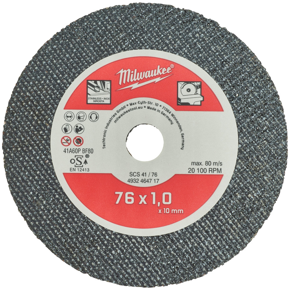 Tarcza tnąca do przecinarki do metalu PRO+  41/76 x 1 x 10 mm - 5 szt 1