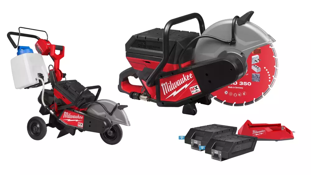 Przecinarka akumulatorowa Milwaukee MXF COS350-602 MX Fuel, cięcie 125 mm (+ 2x akumulator 6 Ah + ładowarka+ wózek) 1