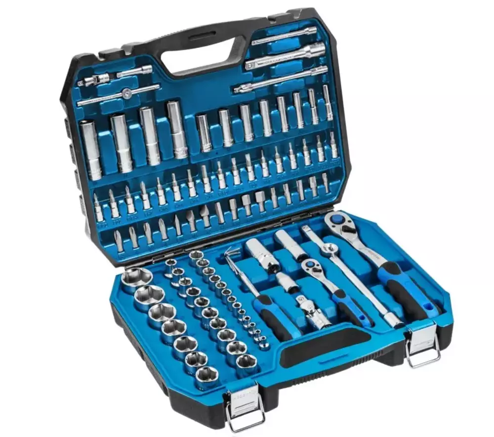 Hogert HT1R426 zestaw narzędziowy 95 el. 1/4" i 1/2" w walizce 1