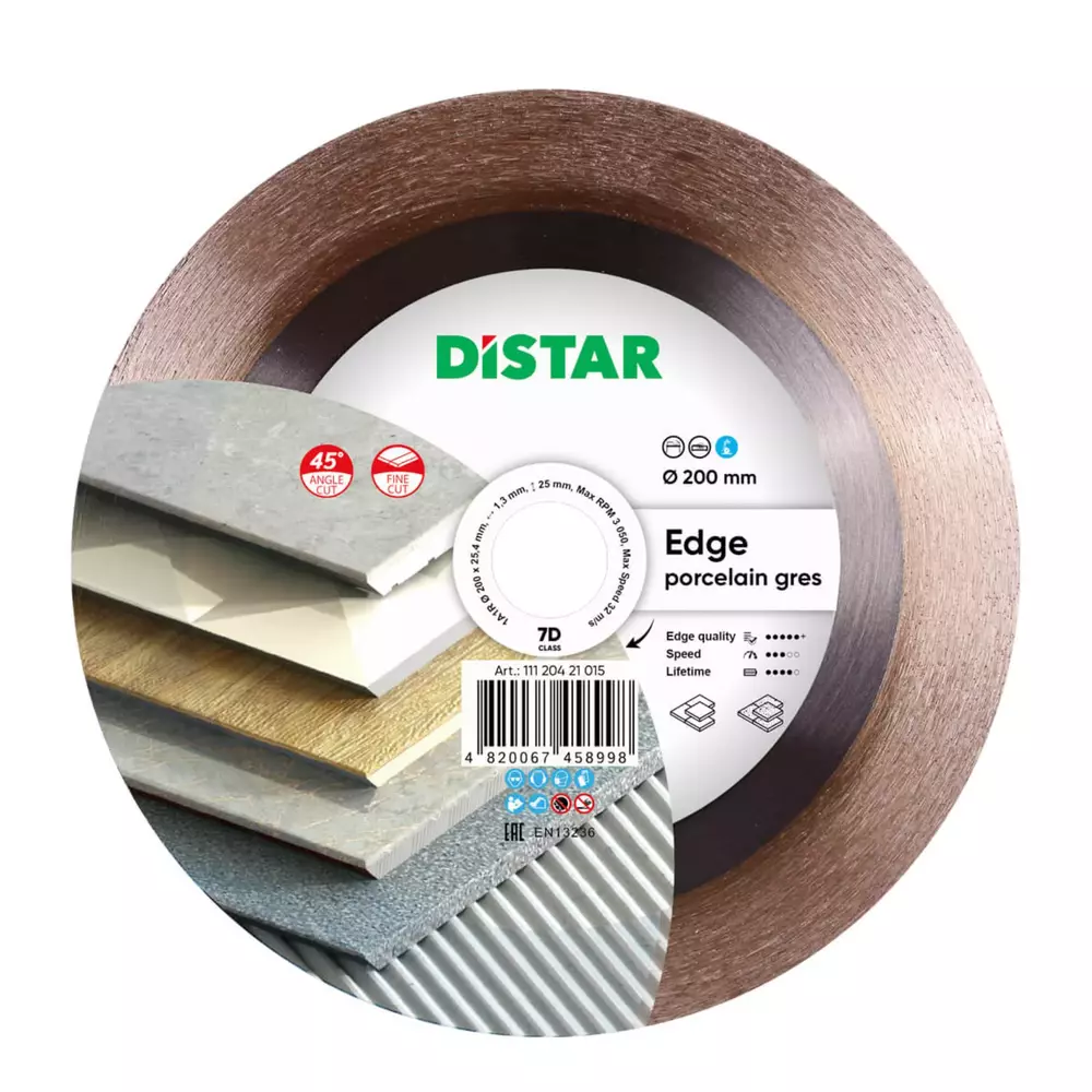 Distar 1A1R EDGE 200 mm – tarcza diamentowa do cięcia pod kątem 45° 1