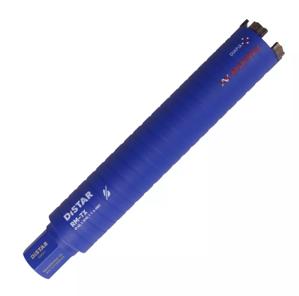 Distar DDS-W 62×300 RM-TX – wiertło diamentowe do betonu, suche wiercenie 1