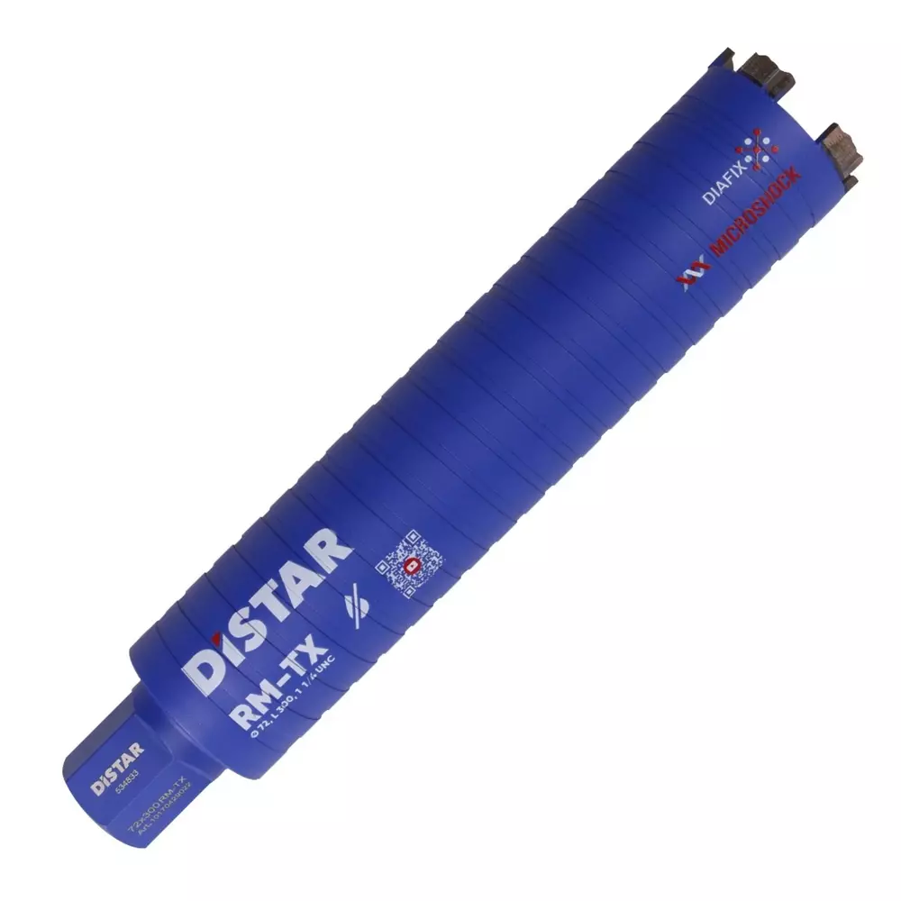 Distar DDS-W 72×300 RM-TX – wiertło diamentowe 72 mm / 300 mm (na sucho) 1