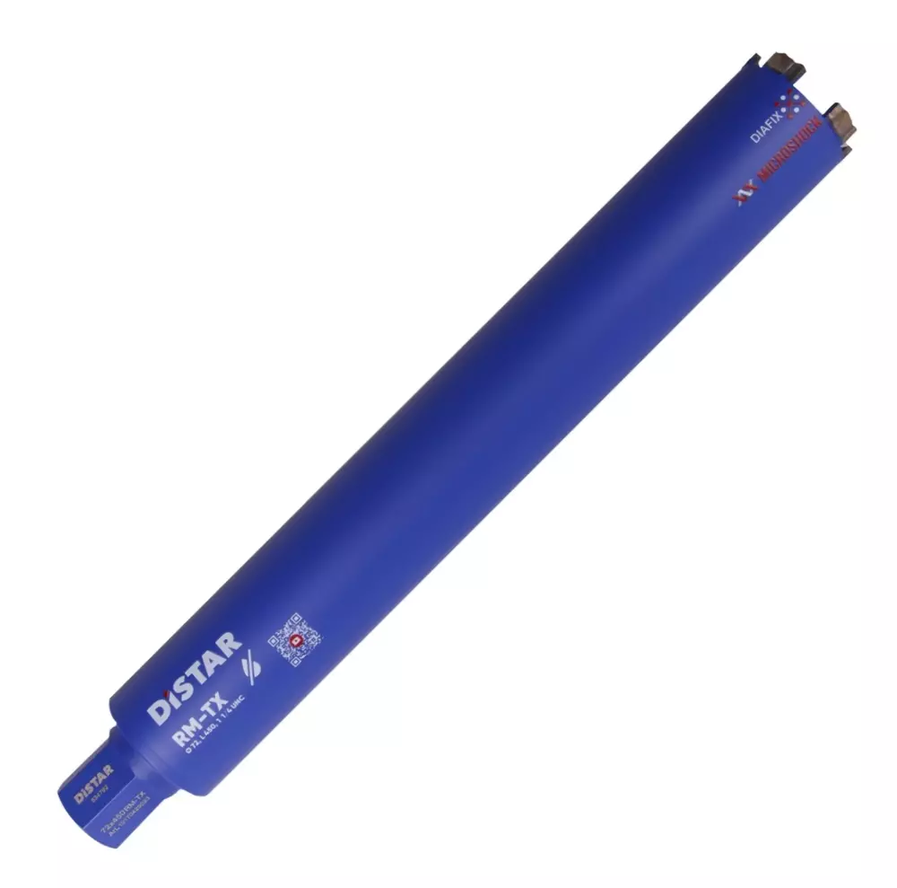 Distar DDS-W 72×450 RM-TX – wiertło diamentowe 72 mm / 450 mm (na sucho) 1