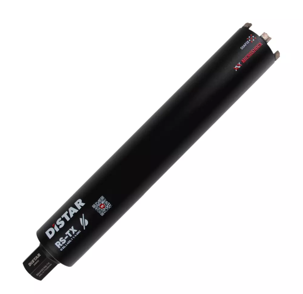 Distar DDS-W 82×450 RS-TX – wiertło diamentowe 82 mm / 450 mm (na sucho) 1
