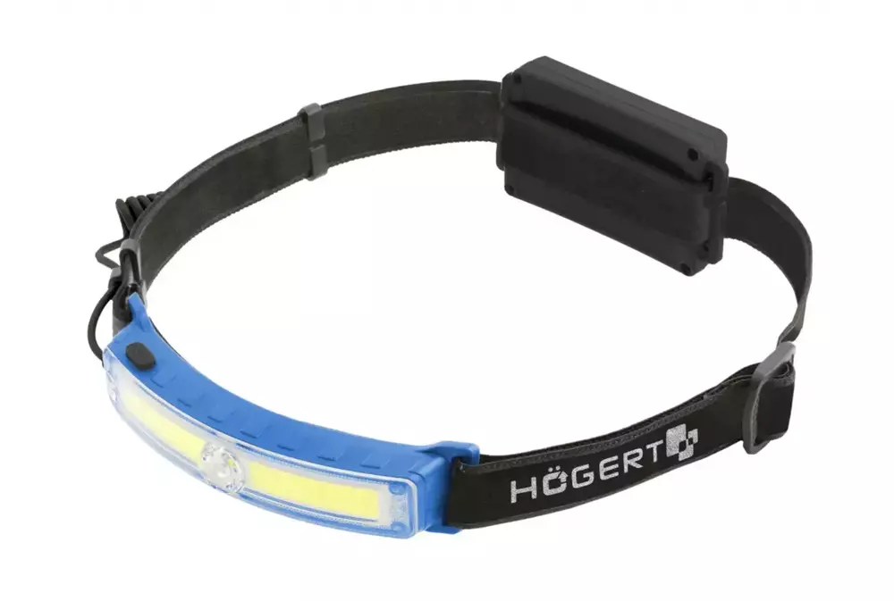 Hogert HT1E428 – lampa czołowa COB + XPG USB, 6 funkcji, czujnik ruchu 1