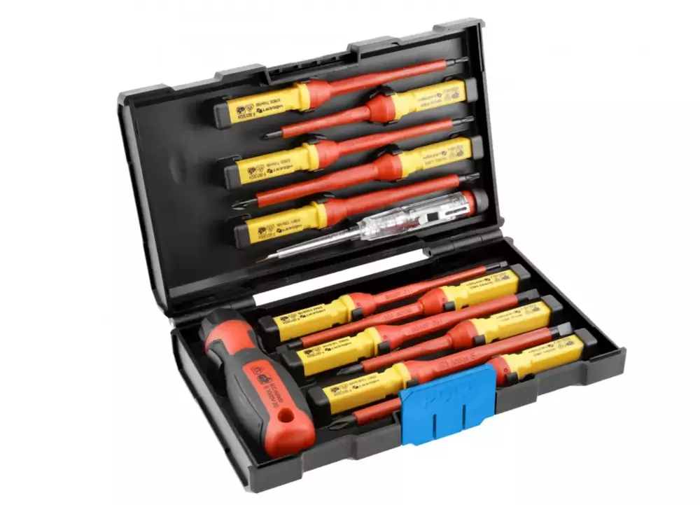Hogert HT1S997 – zestaw wkrętaków izolowanych VDE 1000V, 13 szt. 1