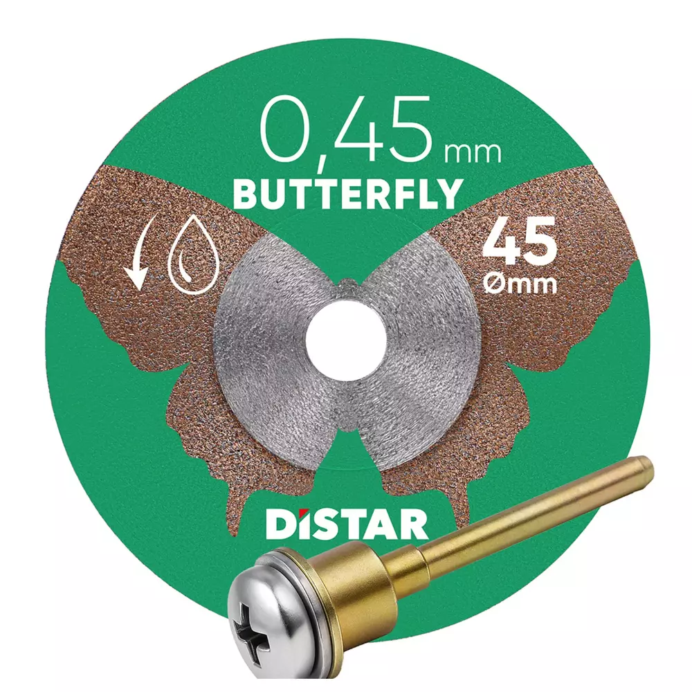 Distar Diamentowa tarcza tnąca 45x0,45x5,8H Butterfly – diamentowa tarcza tnąca 45 mm do ceramiki i gresu 1