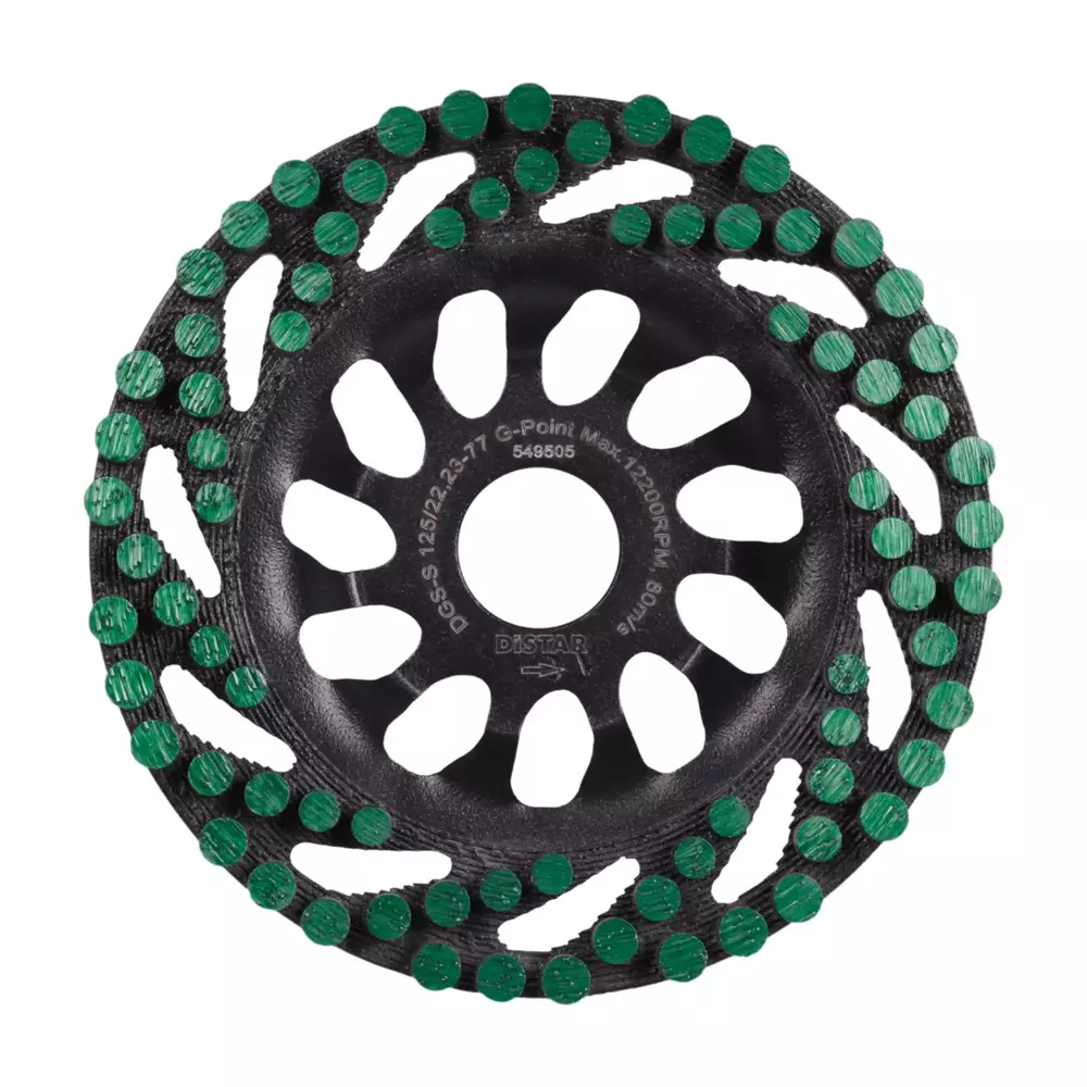 Distar Green Point DGS-S tarcza garnkowa frez diamentowy 125 × 22,23 mm do betonu 11127048020 1