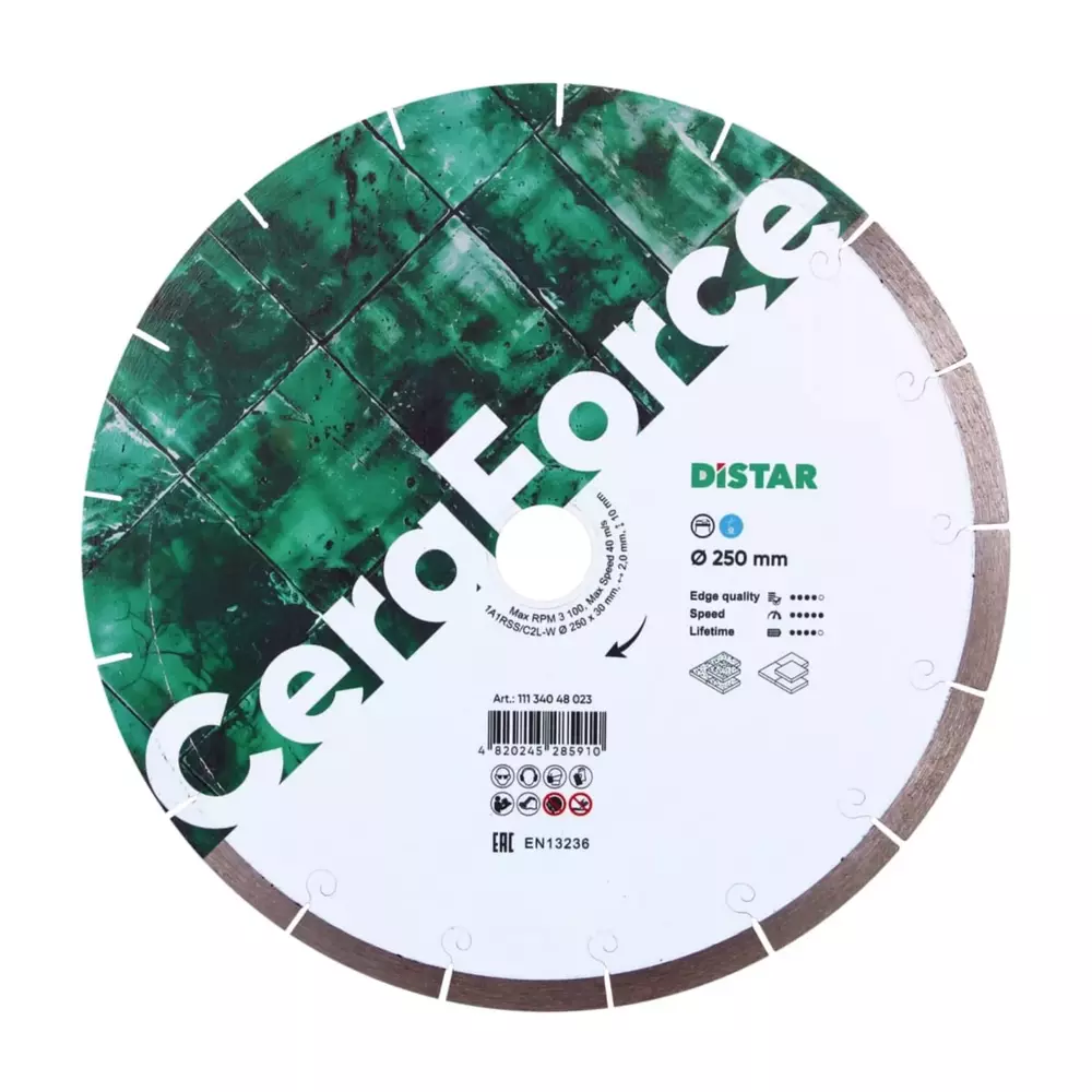 Distar CeraForce 1A1RSS tarcza diamentowa 250 × 2,0 × 30 mm do gresu 11134048023 1
