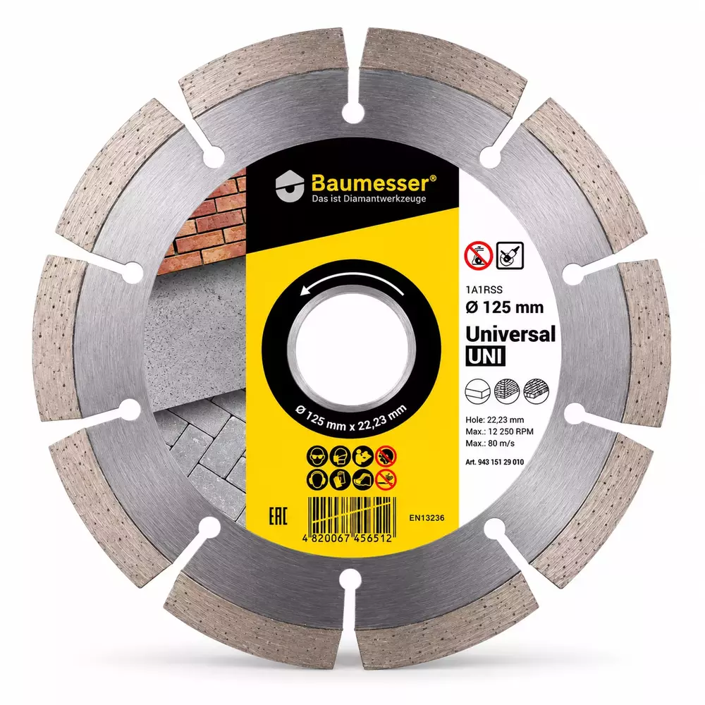 Baumesser Universal 125 mm tarcza diamentowa 22,23 mm 94315129010 1