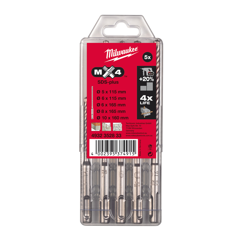 Wiertło SDS - Plus MX4 Set - 5 szt 1