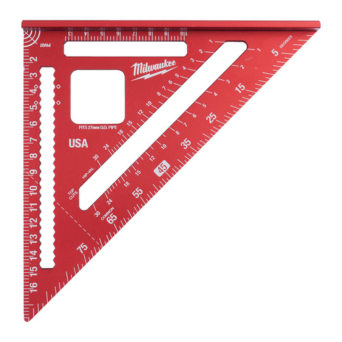 Kątownik ciesielski z podziałką metryczną 18 cm  Milwaukee 1