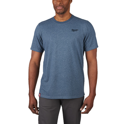 Koszulka hybrydowa z krótkim rękawem - niebieska HT SS BLU M 1