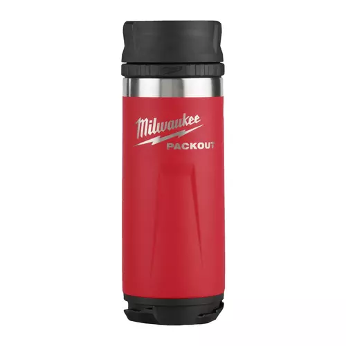 Butelka termiczna PACKOUT™ 532 ml z pokrywką - czerwona Milwaukee 1