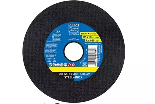 PFERD Tarcza tnąca EHT START STEELOX 125x1,0 mm dla stali i stali nierdzewnej INOX 1