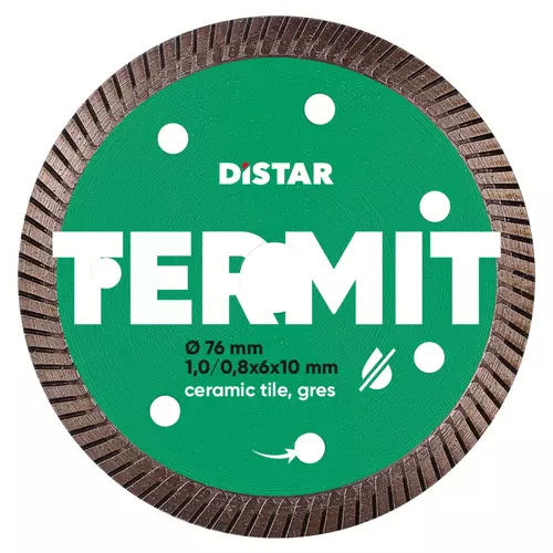 Tarcza diamentowa do precyzyjnego cięcia ceramiki i gresu Distar Termit 76 mm (otwór 10 mm) 1