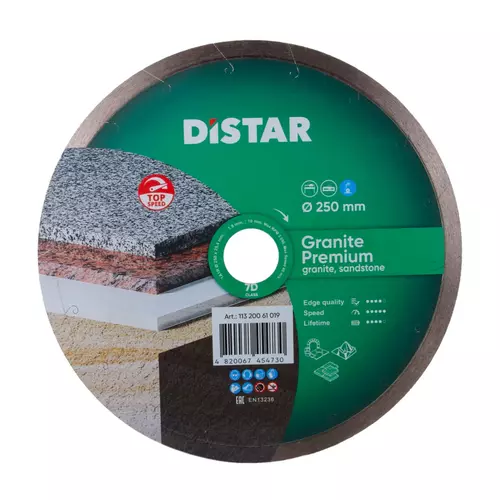 Distar Granite Premium 250 mm – tarcza diamentowa do granitu i marmuru 1