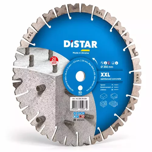 Distar XXL 350 mm Tarcza diamentowa 3,0 mm otwór 20 mm  1