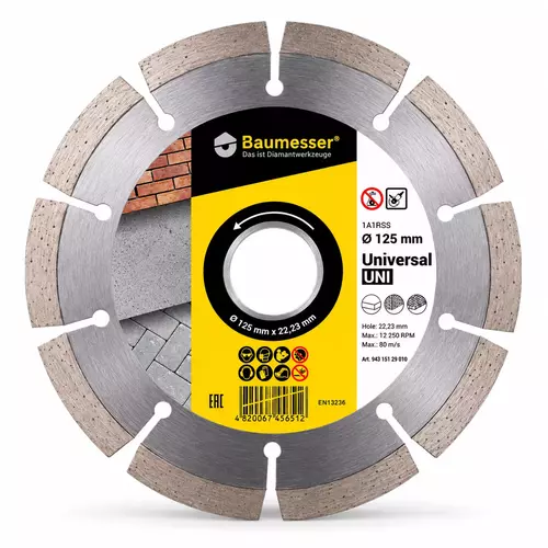 Baumesser Universal 125 mm tarcza diamentowa 22,23 mm 94315129010 1