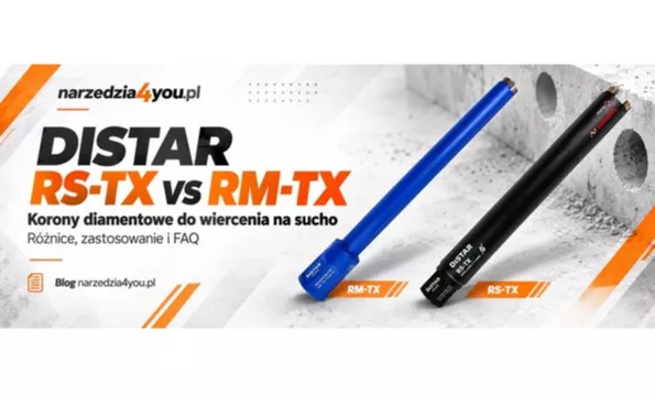 DISTAR RS-TX vs RM-TX – porównanie koron diamentowych do wiercenia na sucho
